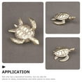 thumbnail image 6 of BEADCEST Brass Turtle Figurine Golden 1Set 1.9Inch, 6 of 6