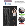 thumbnail image 3 of YR Extra Thick Large Yoga Mat 78"x51" NBR Exercise Mats for Kids Senior Gymnastics Stretching, Black, 3 of 9