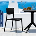 thumbnail image 2 of Luxury Commercial Living 3-Piece Black Patio Bistro Set 33", 2 of 7