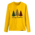 thumbnail image 5 of Patlollav Christmas Tops for Ladies,Womens Tops Plaid Casual Long Sleeve T-Shirt Gift, 5 of 6