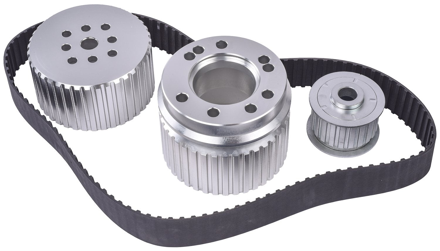 JEGS 10180 Gilmer Drive Pulley Kit for Small Block Chevy with Long Water Pump