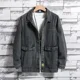 thumbnail image 4 of Chaqueta vaquera para hombre, abrigo de otoño, abrigo vaquero para hombre, negro, hombros anchos, vaquera, Y2k, prendas de vestir al precio más bajo, invierno 2024, talla L, 4 of 5