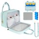 thumbnail image 1 of Bolsa refrigeradora para extractor de leche Jaffzora portátil de viaje azul, 1 of 8