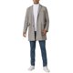 thumbnail image 2 of Abrigos de espiga Inspire Chic para hombres, corte clásico, abrigo de invierno de una sola fila, talla XL, gris, 2 of 6