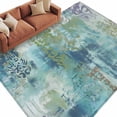 thumbnail image 6 of Blue Sage Green Boho Area Rug 5x8 Washable Rug Non Slip Vintage Ethnic Tribe Abstract Art Large Area Rug Soft Stainresistant Indoor Floor Carpet for Living Room Bedroom Home Office Dining Room, 6 of 8