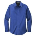 thumbnail image 5 of Yellow Rooster Womens Long Sleeve Easy Care Shirt Royal/Classic Navy XS, 5 of 6