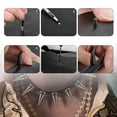 thumbnail image 4 of 50 Sets Mixed Shape Cone Spikes Studs Rivet Kit for Punk Style Clothing Accessories DIY Craft Decoration,50 sets x spikes studs with 2 Installation Tools,gun black, 4 of 6