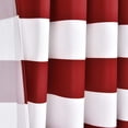 thumbnail image 4 of Rideaux Rayés, Rideaux Rayés Rouges et Blancs avec Illets pour Chambre à Coucher Salon, Ensemble de 2 Panneaux, 52 x 63 Pouces Longueur Rouge et Blanc 52 Pouces x 63 Pouces, 4 of 8