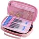 thumbnail image 1 of Estuche para lápices de gran capacidad con cremalleras dobles, bolsa de papelería multiusos, estuche para rotuladores, organizador, bolsa de herramientas, bolsa de maquillaje, la oficina Rosa, 1 of 5