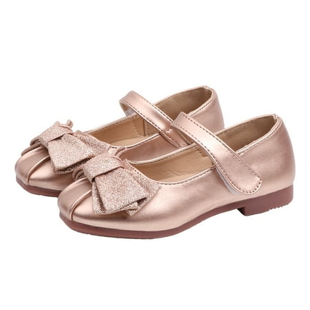 

Summer Girls Princess Shoes Leathers Sandals Breathable Hollow Out Bow Shoes