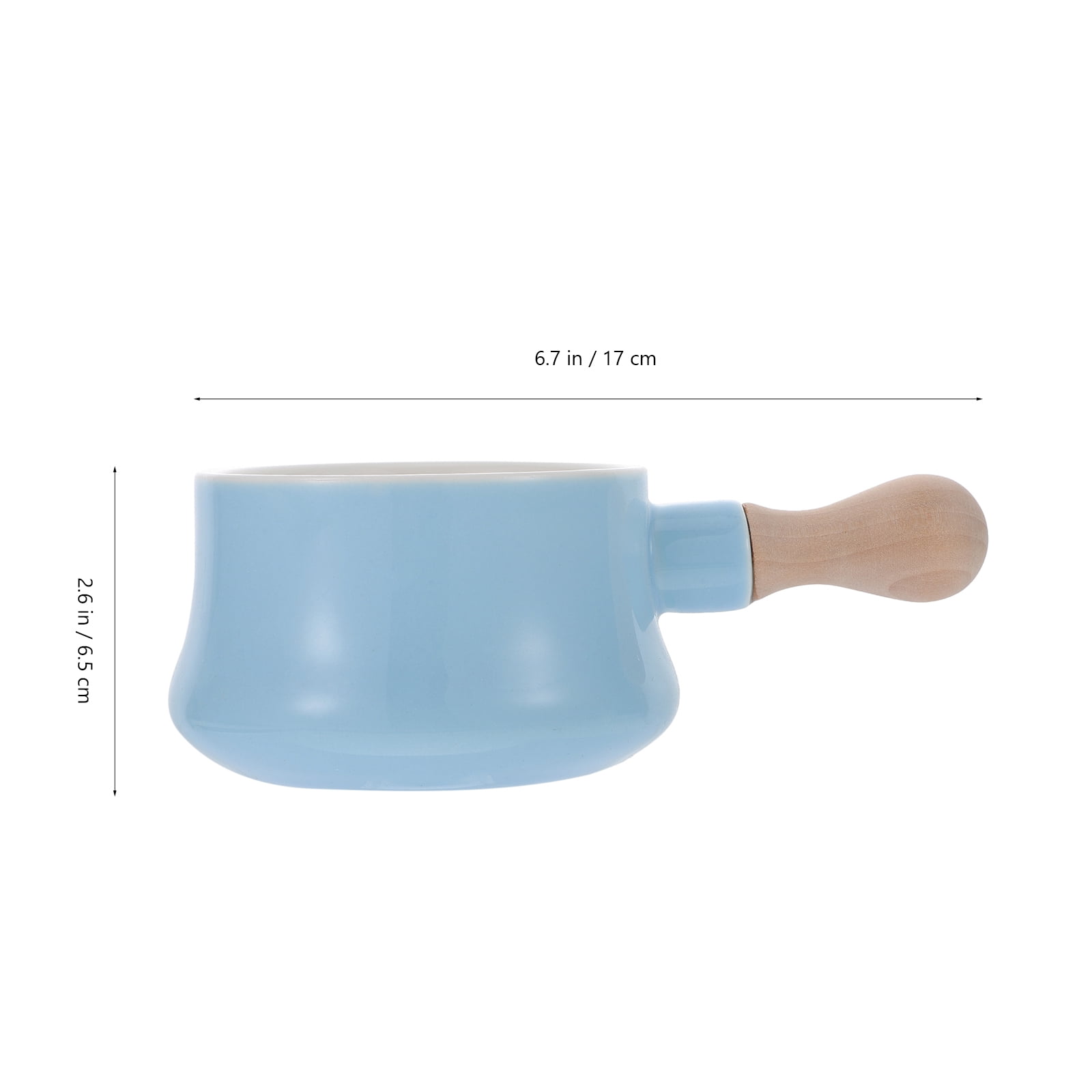 UPKOCH 1Set Snack Bowls for Use Blue Flat Bottom Design for People who Enjoy Various Foods in Kitchen