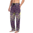 thumbnail image 4 of GZHJMY Mardi Gras Pajama Pants for Men, Lounge Pants Lightweight Men Pajama Bottoms with Drawstring Pockets, Christmas New Year Birthday Gifts, Large, 4 of 6