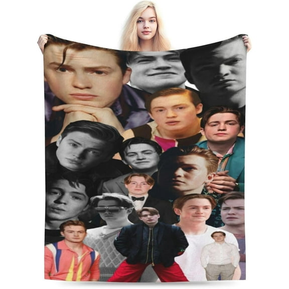 Blanket Kit Connor Soft and Comfortable Wool Fleece Throw Blankets Gift for Home Decoration Sofa Office car Camping Yoga Travel Home Decoration Cozy Plush Beach