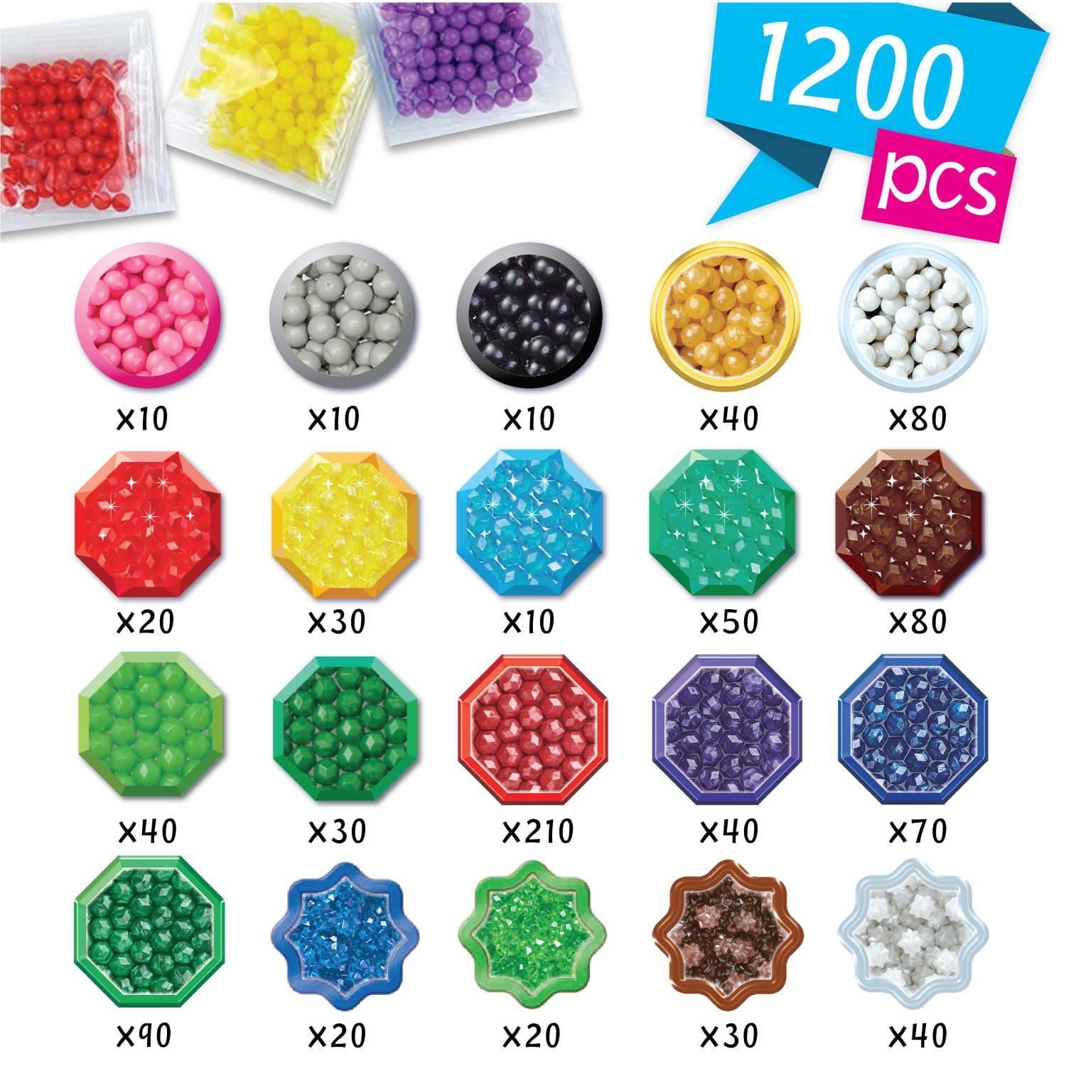 Aquabeads Dinosaur World, kit complet d'art et d'artisanat pour enfants – plus de 1 200 perles