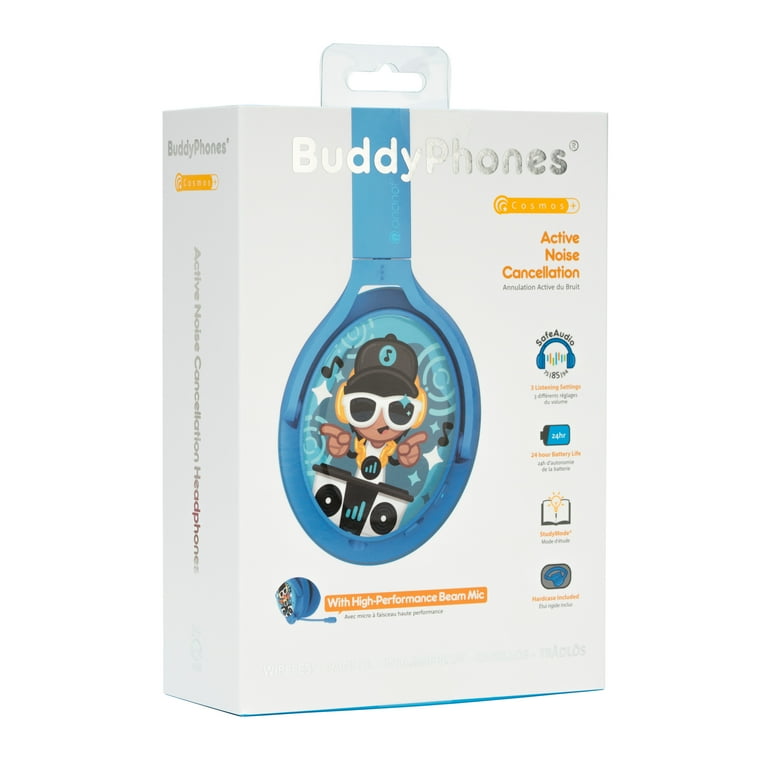 BuddyPhones Cosmos+, Over-Ear Bluetooth Wireless Noise Cancelling