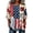 a-434Watermelon Red93, variant on Womens Independence Day Round Neck Short Sleeve Patriotic Pattern Blouse With Button Front Drawstring Waist Casual Loose Fit Shirt For Summer Outings Holiday Wear Holiday Top