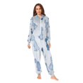thumbnail image 7 of 1 Piece Adult Onesie Pajamas Cozy & Loose-Fit Sleepsuit Loungewear with Pockets Cute Blue Dinosaurs X-Large, 7 of 7