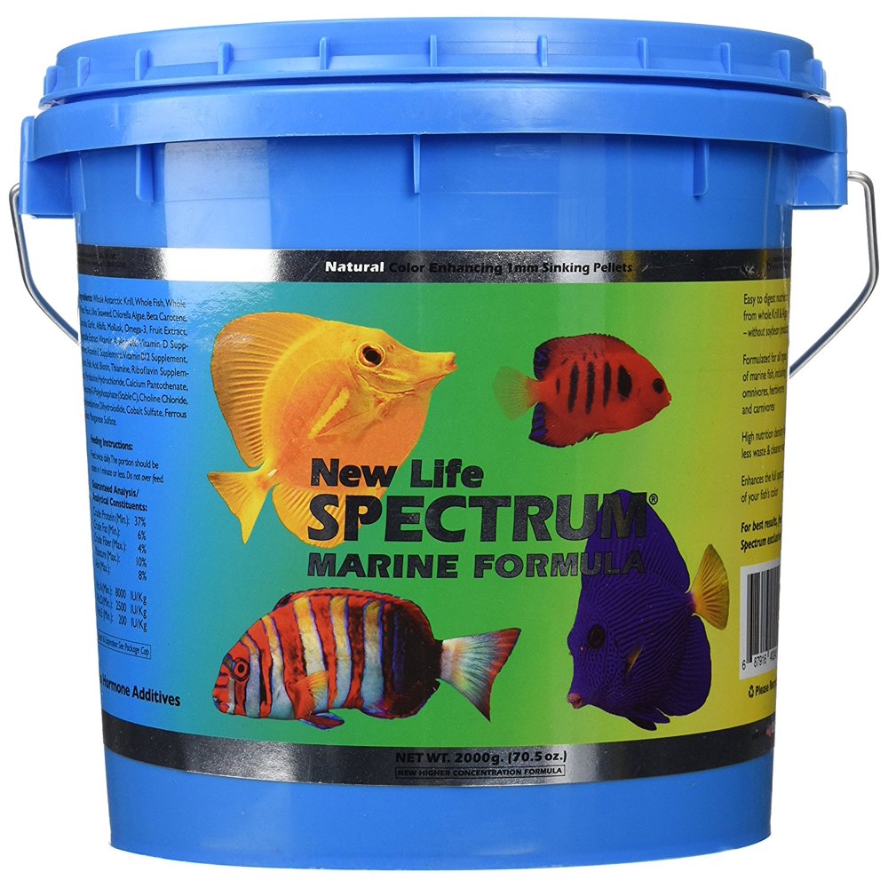 NLS Marine Fish Sinking Pellet Food, Allnatural colorenhancing ingredients for a balanced diet