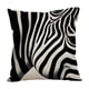 thumbnail image 2 of Funda de cojín de lino | Funda de almohada para sofá, sala de estar, cama u oficina | Funda de almohada lumbar con estampado de caballos | Funda decorativa para cojín, 2 of 6
