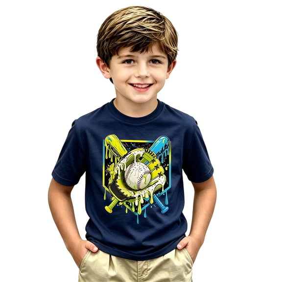 Miaoju Game Day Shirts for Kids Game Day T-Shirt Oversized Short Sleeve Tops Sports Season Crew Neck Sunday Funday Shirt Boys Girls