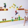 thumbnail image 3 of Two pieces 30×90cm Super Mario stickers Decorative wall stickers for children's room, 3 of 5