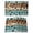 Light Blue, variant on Light Blue Brown Placemats Set of 6, Rustic Farmhouse Dog Paw Vintage Placemats for Dining Table, Place Mats for Kitchen Tabletop, Waterproof Wipeable Dining Table Mats Set