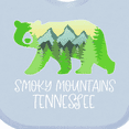 thumbnail image 4 of Inktastic Smoky Mountains, Tennessee Mountains and Bear Shape Boys or Girls Baby Bib, 4 of 4