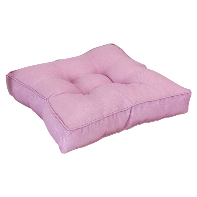 Three-dimensional Solid Color Sedentary Cushion,Thickened Imitation Linen Compressed Tatami Window Cushion in Candy Color,40x40x9cm Removable Washable Cover