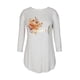 thumbnail image 1 of Blusa larga gris André Badi con escote circular y estampado frontal, 1 of 3
