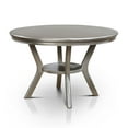 thumbnail image 3 of Furniture of America Contemporary Round 5 Piece Dining Set, Silver, 3 of 3