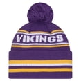 thumbnail image 2 of Youth New Era  Purple Minnesota Vikings Classic Cuffed Knit Hat with Pom, 2 of 2