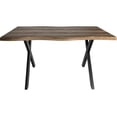 thumbnail image 4 of Mesa Comedor Rustica Tipo Madera 1.60m 6 Personas Acero, 4 of 5