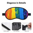 thumbnail image 3 of Salouo Rainbow Colored Pattern Eye Masks, 1-Pack Sleep Mask Eye Cover Washable Sleeping Eyeshade Block Sleep Shade Cover Light Reduces Traveling Gifts, 3 of 7