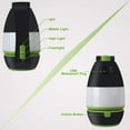 thumbnail image 2 of Uppladdningsbar campinglampa 3 i 1 bordslampa lykta campingtält ficklampa deformerbar arbetslampa med 2000mAh batteri utomhus inomhus för Hiki, 2 of 5