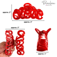 thumbnail image 5 of Parcelona French Love Medium 3" Celluloid Acetate Hair Claw Clip for Women (Black), 5 of 36