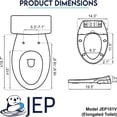 thumbnail image 6 of JEP101V Dual Nozzle Manual Bidet Toilet Seat for Round Toilets with Soft Close Seat and Cover | Bidet Seat for Rear & Feminine Cleaning, Easy to Install, Convenient, and Power Free, 6 of 6