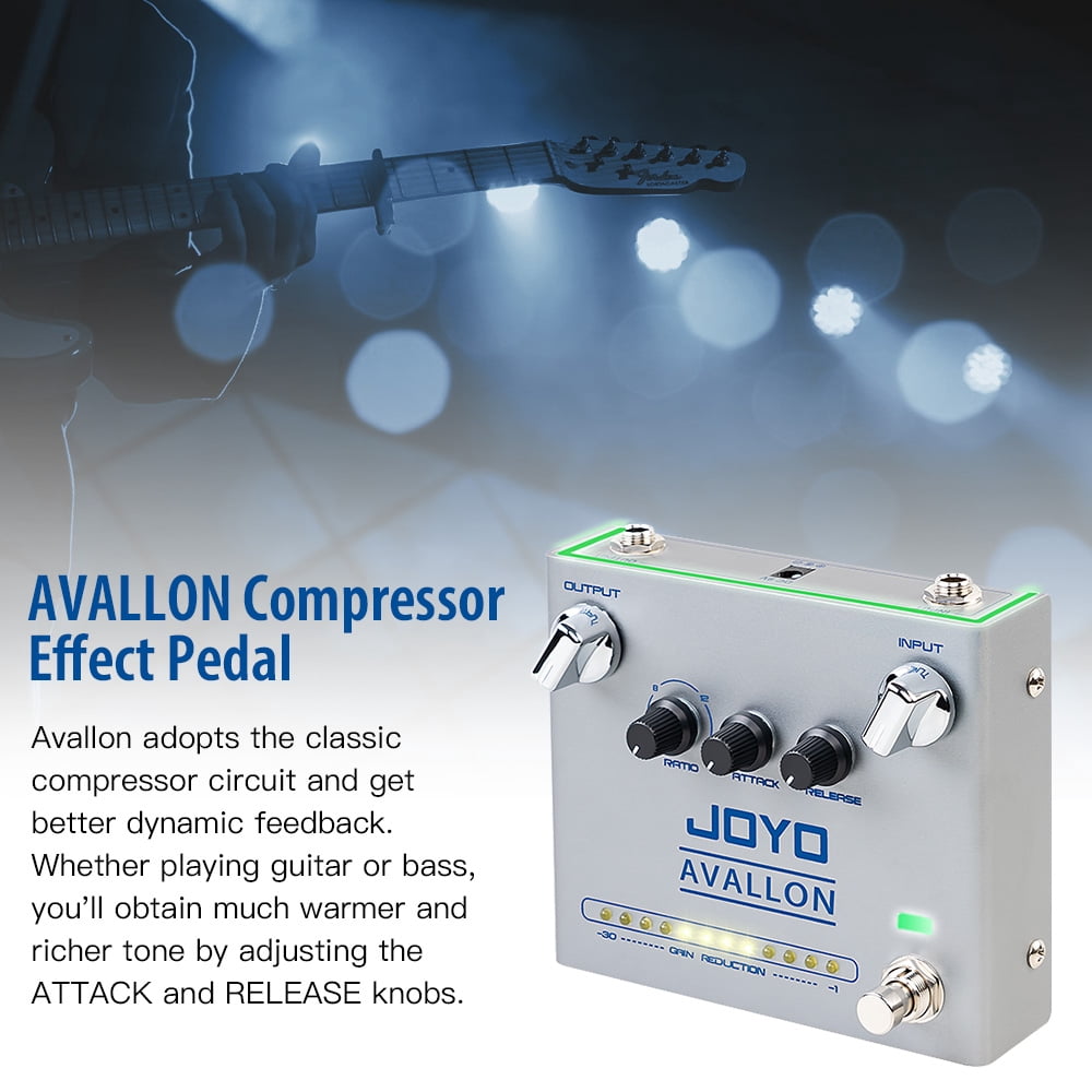 JOYO R-19 Compressor Guitar Pedal Dynamic Feedback True Bypass Electric Guitar Bass