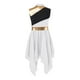 thumbnail image 4 of Vestido de danza lírica de Ballet para niñas, cuello redondo, sin mangas, ropa de baile contemporánea, disfraz de celebración litúrgica de adoración, 4 of 5