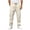 White, variant on CHGBMOK Men's & Big Men's Cargo Pants Casual Elastic Waist Straight Leg Pants with Multi Pockets Outdoor Trousers