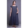 thumbnail image 3 of Bimba Printed Womens Nightgown LadiesÂ&nbsp;NightwearÂ&nbsp;Nursing Dress Rayon Sleepwear, 3 of 4