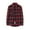Red, variant on 2025 Spring New Retro Tassel Long Sleeve Plaid Shirt Coat, Couple Shirt, Unisex Loose Fit, Casual