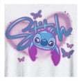 thumbnail image 3 of Playera Stitch para Mujer, Cuello Redondo Manga Corta Blanco Talla CH, 3 of 3