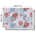 thumbnail image 5 of Pioneer Flower Floral Print Pattern Summer Placemats Table Placemats Set Of 6-Linen Kitchen Washable Placemats Table Mats 12x18 Inch Non-Slip Heat Resistant, 5 of 5