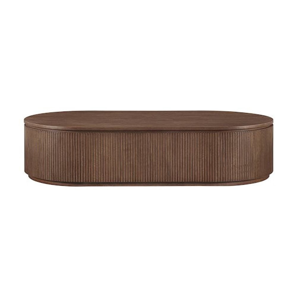 Meridian Furniture Moana Brown Wood Storage Coffee Table