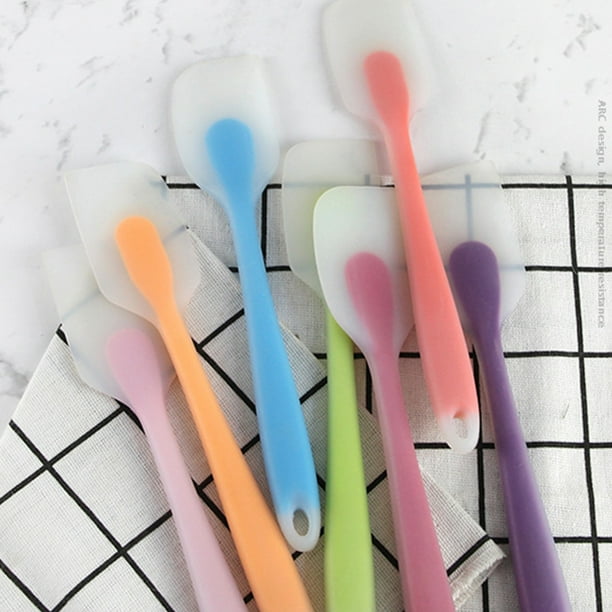 Raspador De Espátula, Utensilio Para Hornear Resistente Al Calor, Raspador De Espátula De Silicona Translúcido Antiadherente Portátil