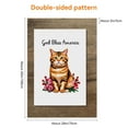 thumbnail image 2 of Welcome Cat Garden Flag for Outdoor for Outdoor Patio 28x40 Inches, Double-Side Kitten Camping Flags for Campsite Flowers Fluffy Cat Cartoon Style Durable Back Yard Decor, 2 of 6