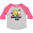 thumbnail image 3 of Inktastic The Sweetest Girl with Bee and Honey Combs Boys or Girls Toddler T-Shirt, 3 of 5