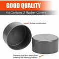 thumbnail image 1 of Bgsha 2*1.98\" Rubber Cap Dust Covers Replacement for Trailer Boat, 1 of 9