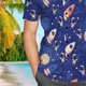 thumbnail image 4 of Camisa de manga corta con cuello y botones, blusa informal de moda para mujer, XXXXXL Summer Chic, 4 of 5