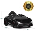 thumbnail image 3 of Best Choice Products Kids 12V Ride-On Car Officially Licensed Lamborghini Revuelto w/ Remote, LED Lights - Black, 3 of 10